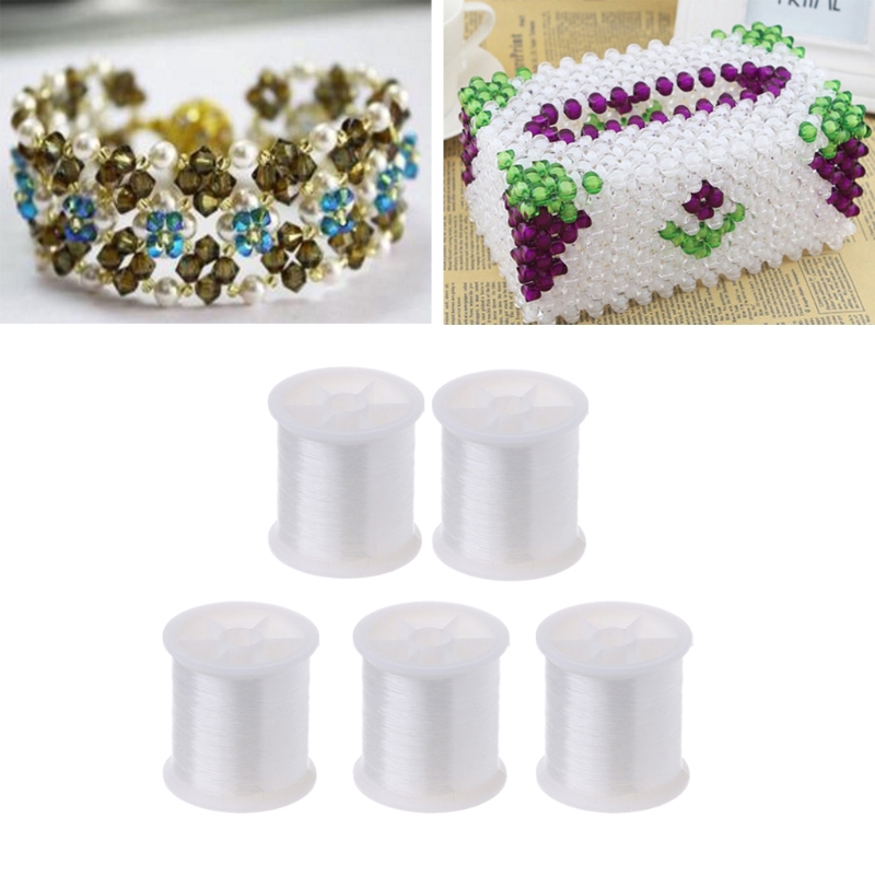 Cuộn Chỉ Nylon Trong Suốt 100m Dùng Làm Đồ Trang Sức Thủ Công