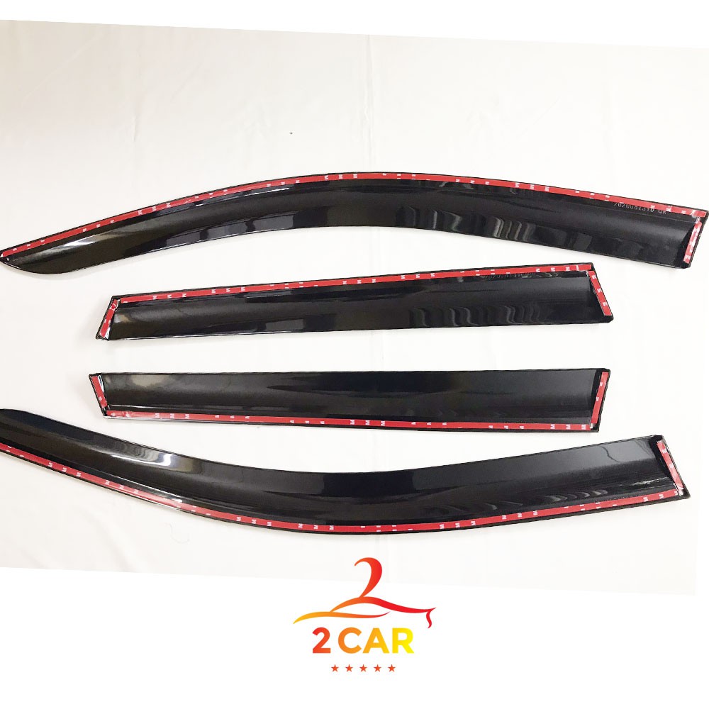 Vè che mưa xe Toyota Corolla CROSS 2020 - 2021 - 2022- 2023-2024 viền chỉ INOX cao cấp