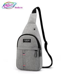 Túi đeo chéo nam chỉ 2 chấm đứng vải bố bền bỉ HT58 M.E.N