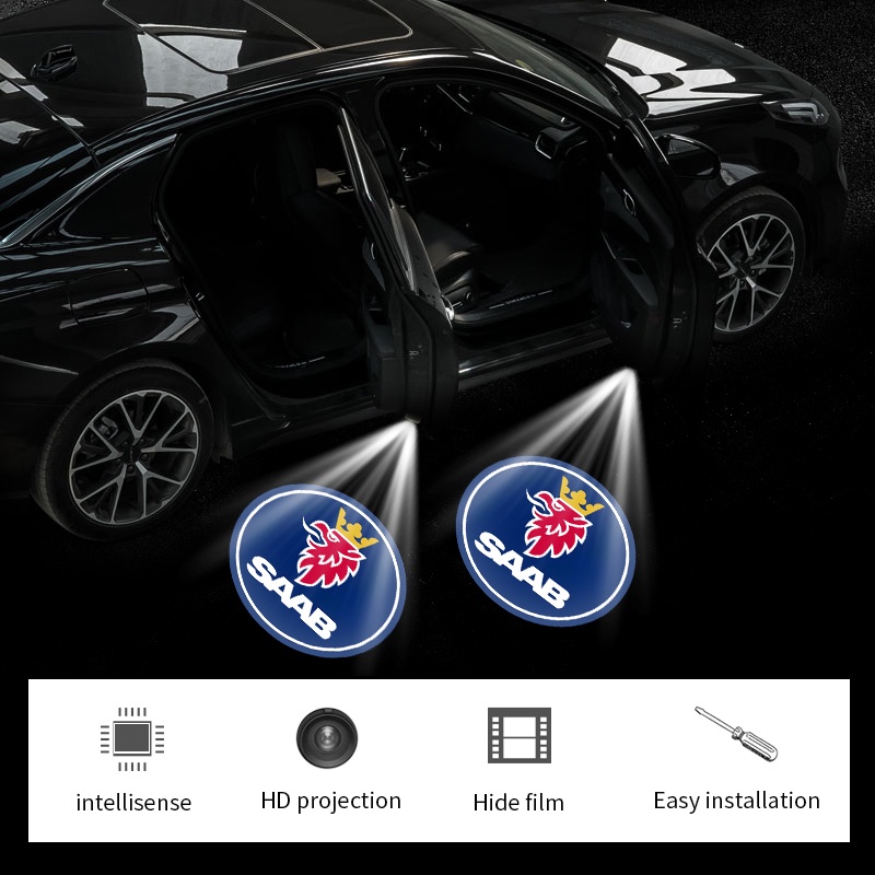Đèn LED Chiếu Logo Chào Mừng Gắn Cửa Xe Hơi Mitsubishi Jeep Suzuki BMW Toyota