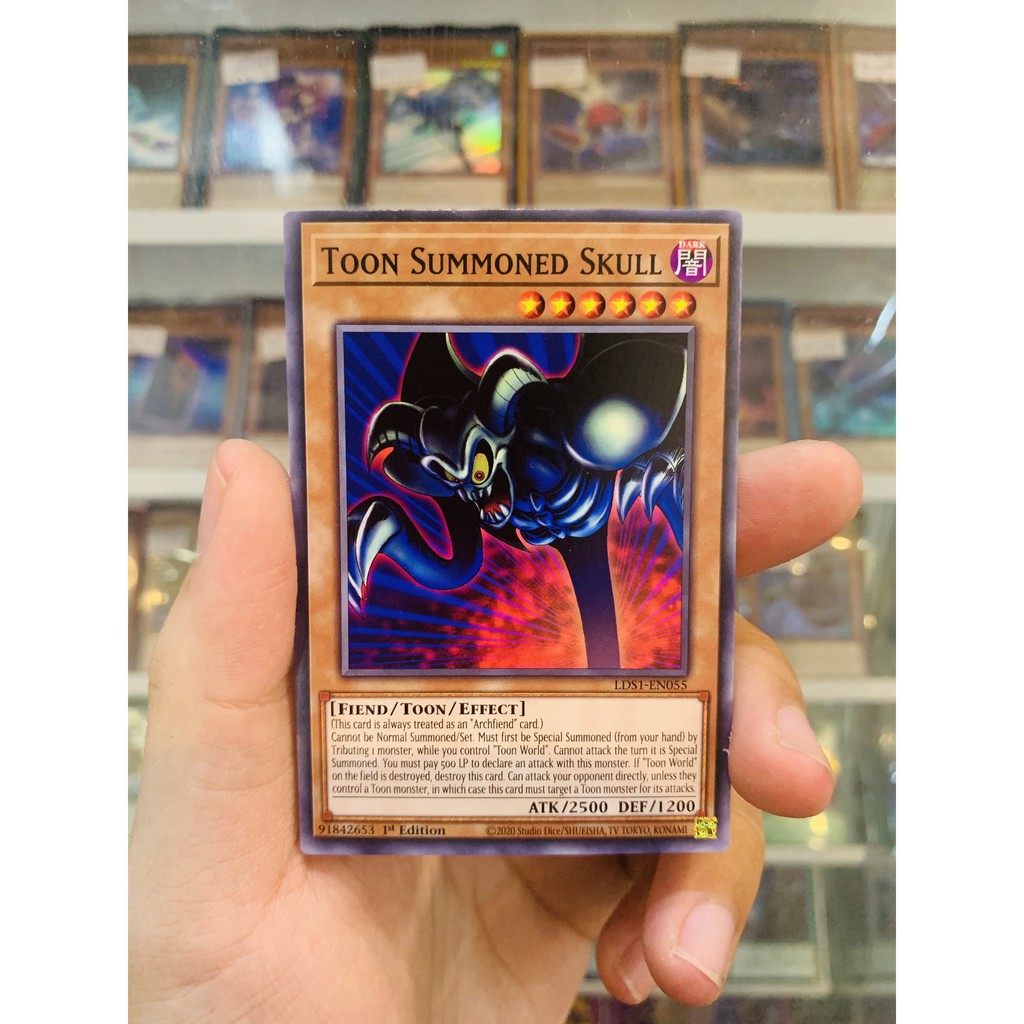 Thẻ Bài Lẻ Yugioh Mã Lds1 En055 Toon Summoned Skull Common 1st Edition Shopee Việt Nam 3762