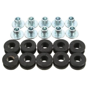 Yoo 10 Chiếc Cao Su Đa Năng Grommet Bộ Hai Mặt Đóng Cao Su Grommet Fairing Bolt Bushing Đệm Giảm Áp Lực