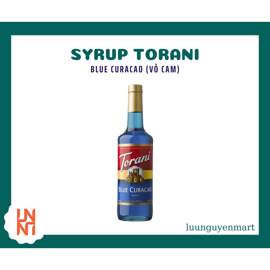 Siro/ Syrup Torani Blue Curacao (Vỏ Cam) 750ml