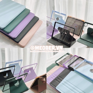 Bao da i pad Xoay Dọc 360 cho i pad Pro 11, Mini 6/7, Air 4/5/6/7, Gen7/8/9/10, Pro M4 - Có khe sạc bút, lưng trong suốt