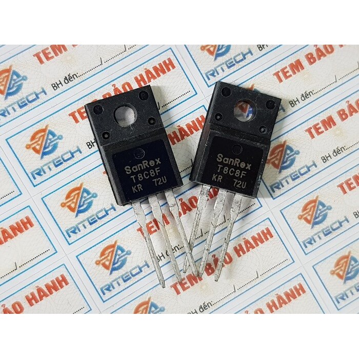[Combo 2 chiếc] T8C8F Triac Sanrex 8A/800V TO-220 | Shopee Việt Nam