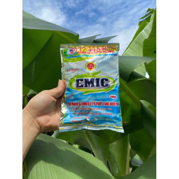 compo Chế phẩm vi sinh xử lý rác hữu cơ 200g và 1 chai rỉ mật 500g