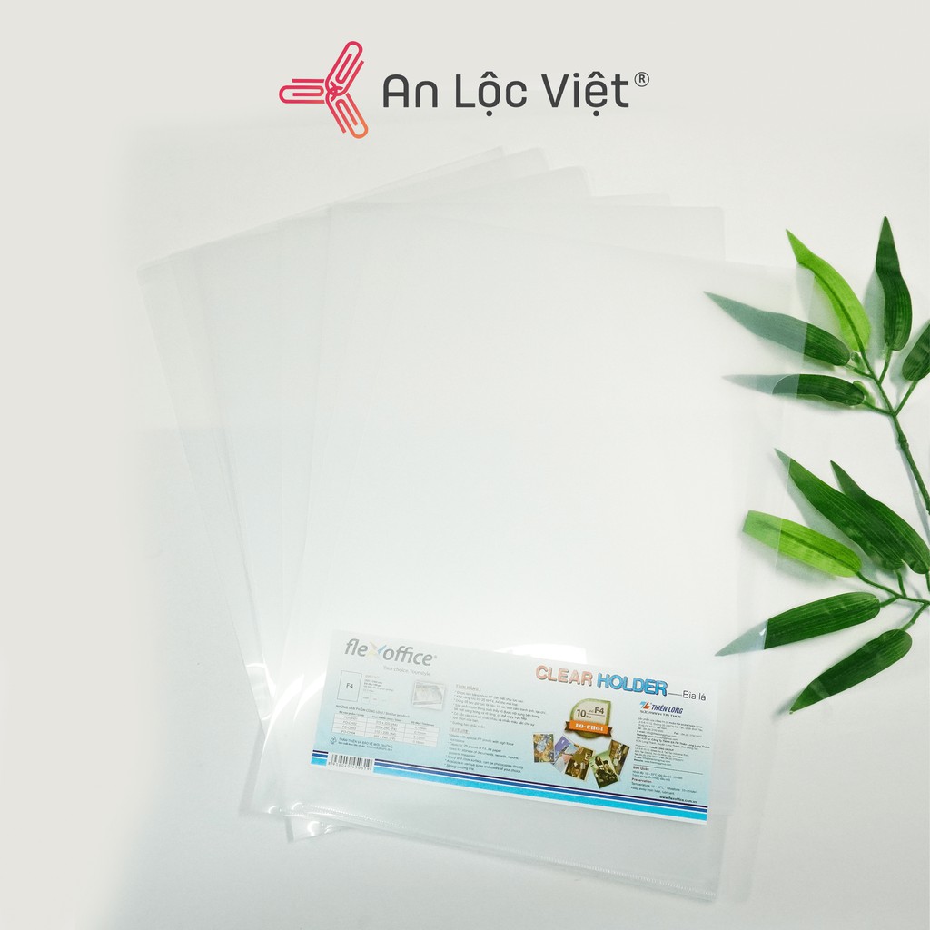 5 Cái Bìa Lá Nhựa Trong Suốt Thiên Long Khổ F4 Loại Dày Shopee Việt Nam