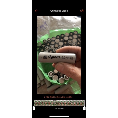 Cell INR 20700 Dy.son tháo khối pin Mỹ nội trở thấp | Shopee Việt Nam