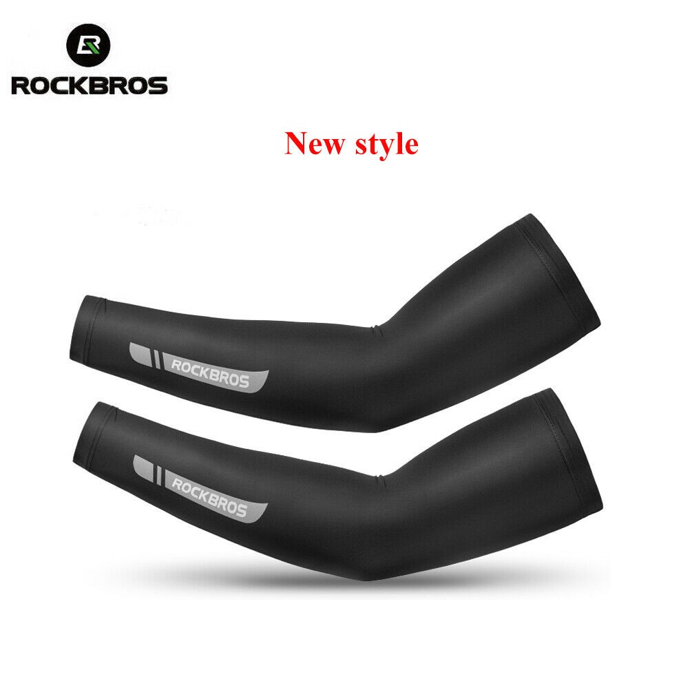 Rockbros Găng Cánh Tay Chống Nắng Chống Tia UV Bằng Vải Lụa Lạnh Thoải Mái An Toàn Khi Chơi Thể Thao