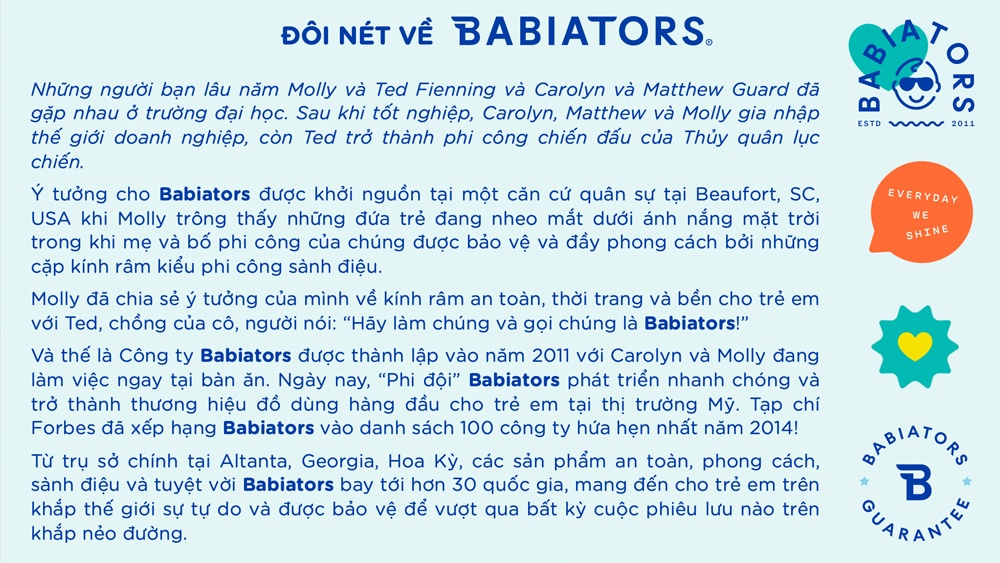 Mô tả Kính chống tia cực tím cho bé Babiators – Aviators, Hồng, 3-5 tuổi - 7