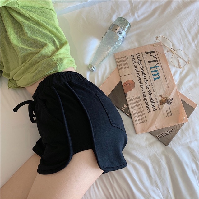 QUẦN ĐÙI THUN THỂ THAO COTTON MỊN MÁT -5 màu thái lan- chạy viền short nữ mua hè mặc nhà | BigBuy360 - bigbuy360.vn