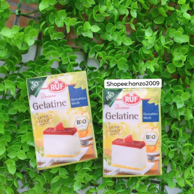 Gelatin hữu cơ cho bé gelatine hữu cơ Ruf và Gelatine thường Ruf kẹo chip chip kẹo dẻo HANZOMART