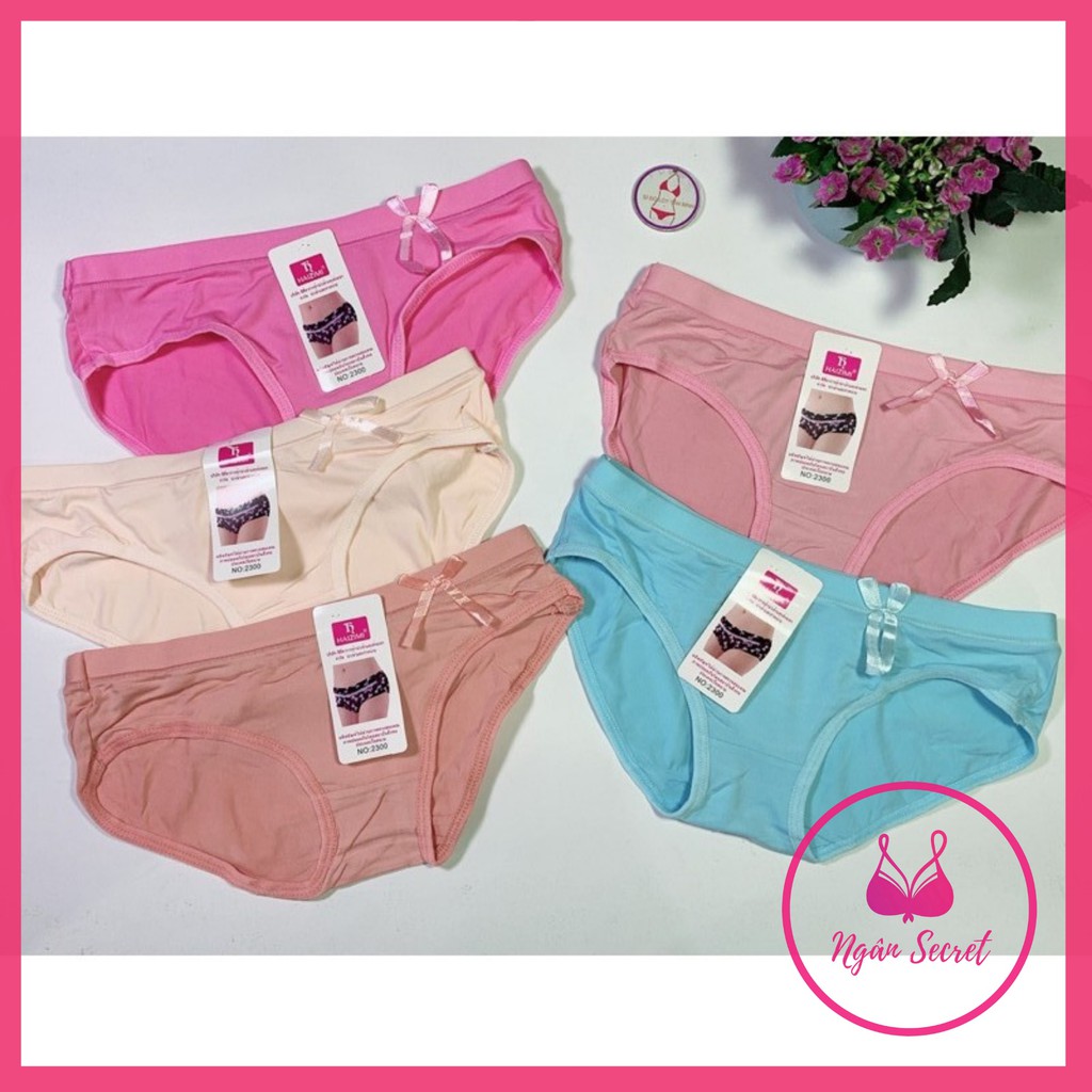 Combo 10 quần lót cotton nữ Thái Lan 35 - 50kg, vải cotton cao cấp mềm mịn, co dãn tốt