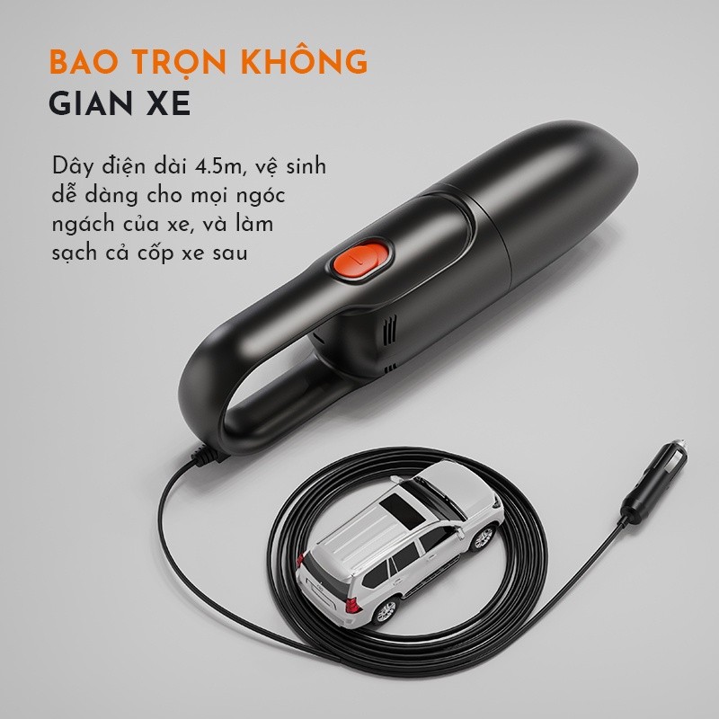 Máy hút bụi ô tô Gaabor GVCC-M4A2 làm sạch