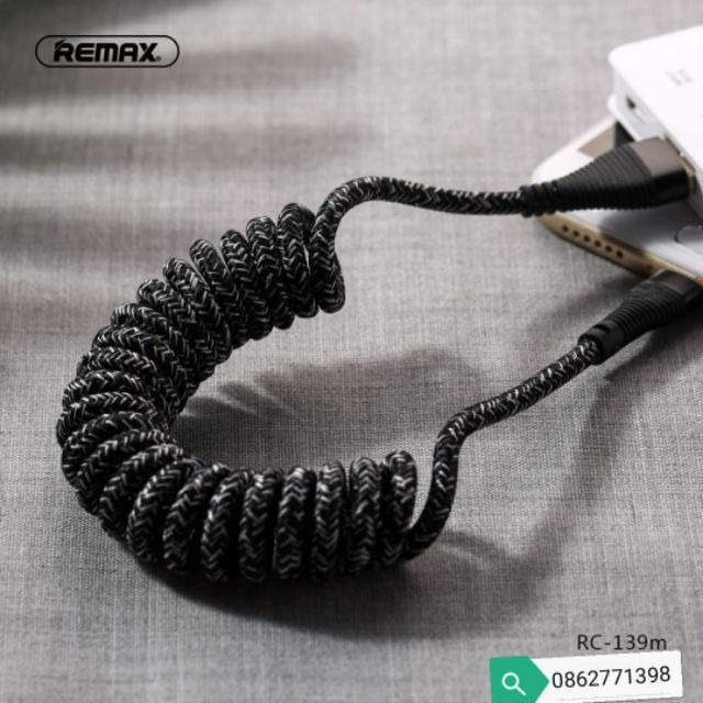 Cáp sạc lò xo REMAX RC-139 - Chính hãng | Shopee Việt Nam