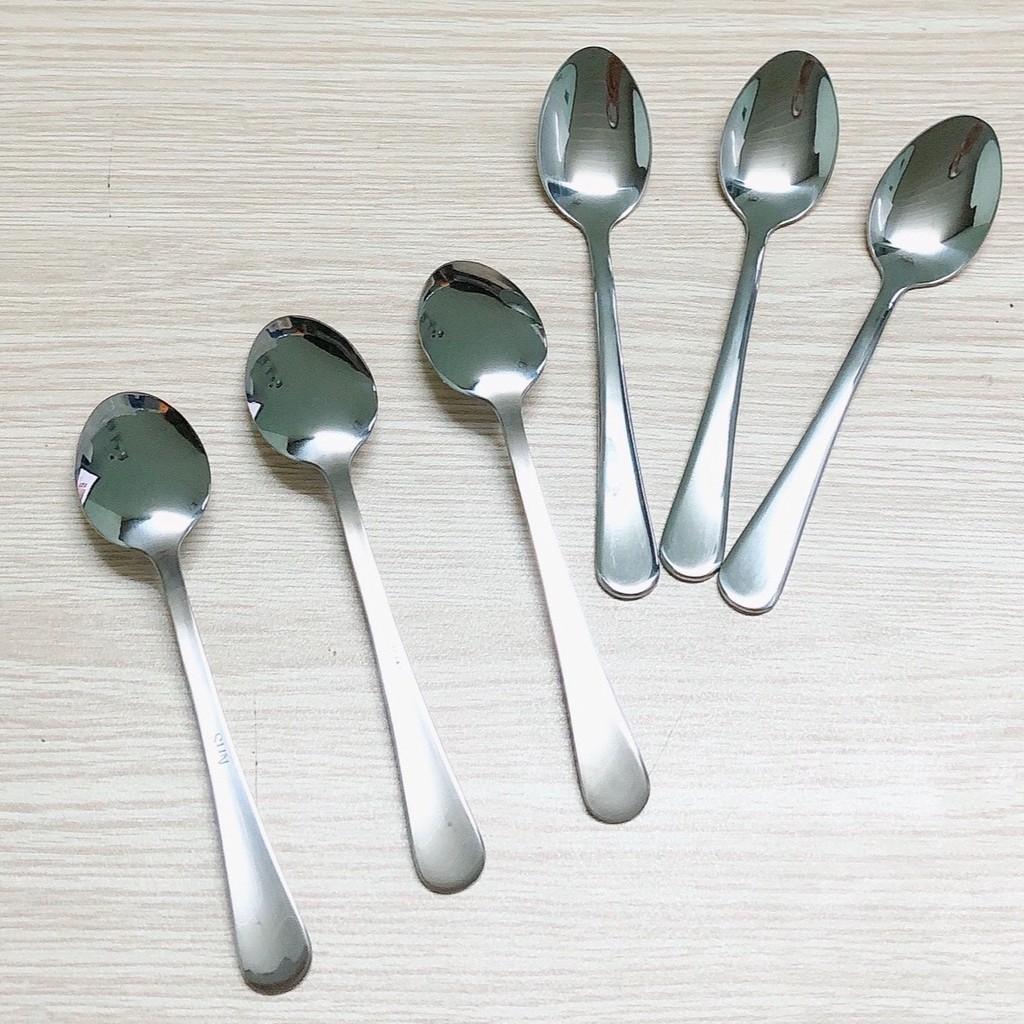 Muỗng cafe nhỏ cán tròn inox hiệu SHN dài 11cm | Shopee Việt Nam