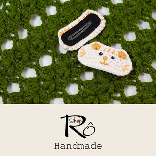 Kẹp tóc mèo Tom cute cho nữ và bé gái 5cm |Cặp tóc mái đáng yêu |Shop Rô Handmade