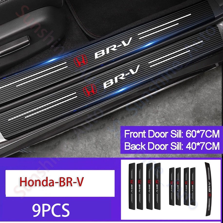 Sticker Sợi Carbon Dán Bảo Vệ Cốp Xe Hơi Honda BRV Chống Trầy Xước Tiện Dụng