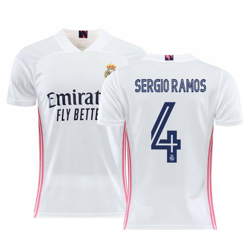 Áo thun đá banh in chữ Ramos Benzema James Isco thời trang 2020-2021 chất lượng cao