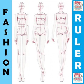 Thước vẽ thiết kế thời trang Fashion Ruler đo khung người theo tỉ ...