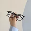 Mắt kính nam nữ giả cận thời trang không độ chống ánh sáng xanh gọng kính cận tròn phong cách Hàn Quốc 065
