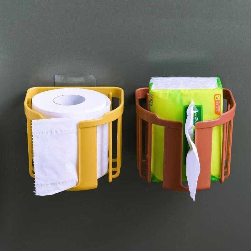 [Top Value] Giỏ Đựng Giấy Vệ Sinh Dán Tường Việt Nhật Tiện Ích, Khay Đựng Giấy Dán Tường Chịu Lực (3380)