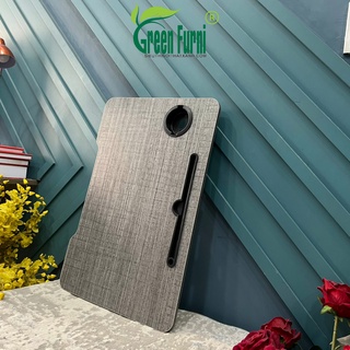 Bàn gấp gọn thông minh greeninterior có cốc để ly, bàn làm việc bàn học sinh chắc chắn hiện đại MD