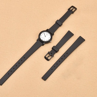 Vòng đeo tay đồng hồ Silcone 12mm cho Casio LQ-139 / 130 / 140 Dây đeo cao su 12mm Thay thế mềm mại và thoáng khí cho nữ siêu mỏng