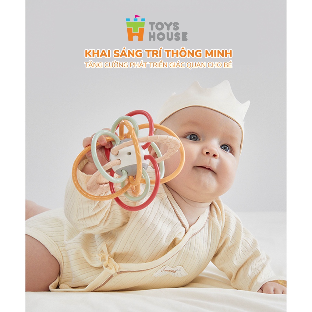 Mô tả Gặm nướu cho bé, lục lạc cầm tay cho bé giảm ngứa nướu và luyện vận động tinh manhattan ToysHouse 822-86 - 4