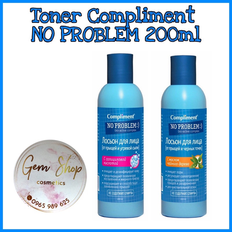 Toner COMPLIMENT No Problem 200ml | Shopee Việt Nam