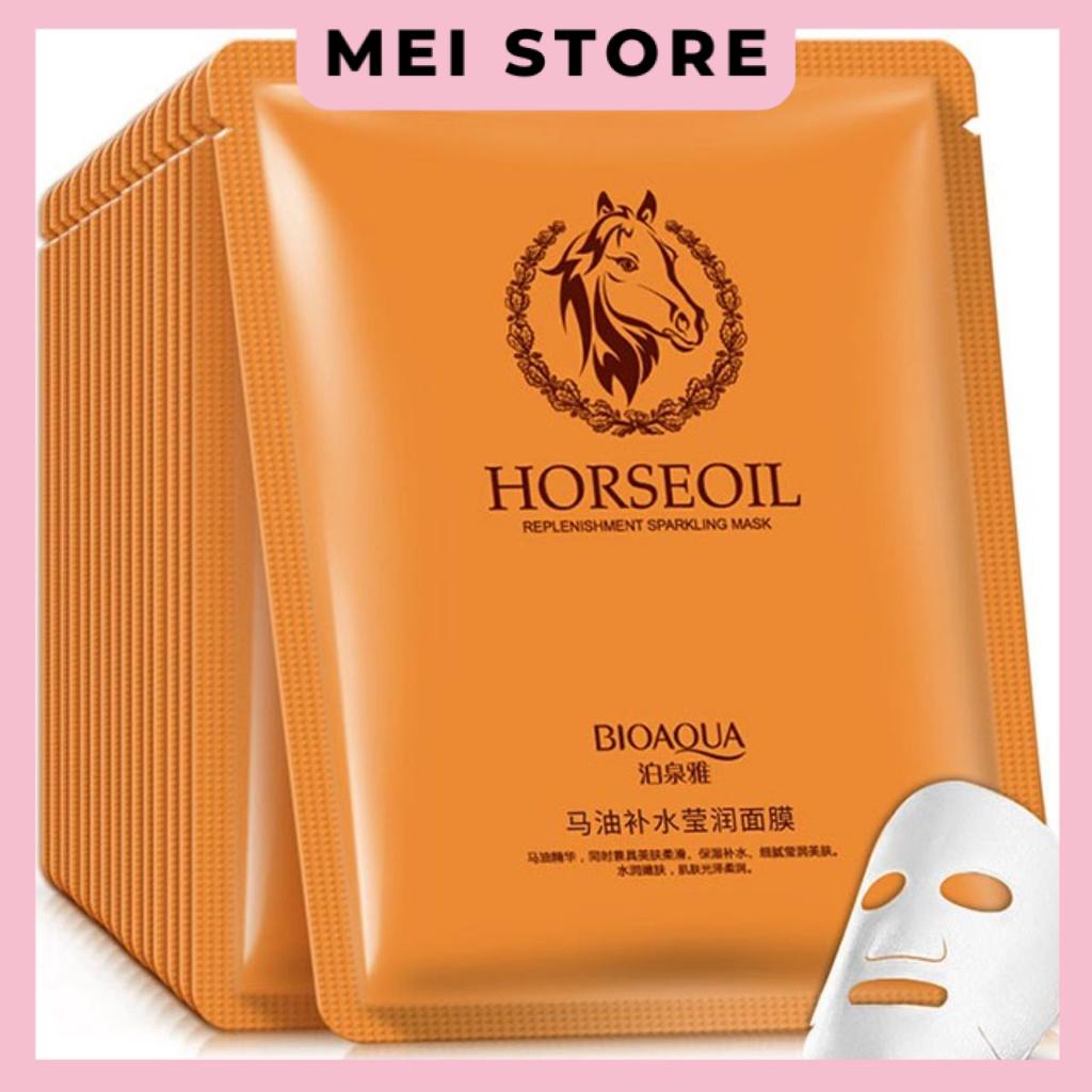 Mặt Nạ Bioaqua Dưỡng Ẩm Nhau Thai Ngựa Horse Oil Mask Shopee Việt Nam