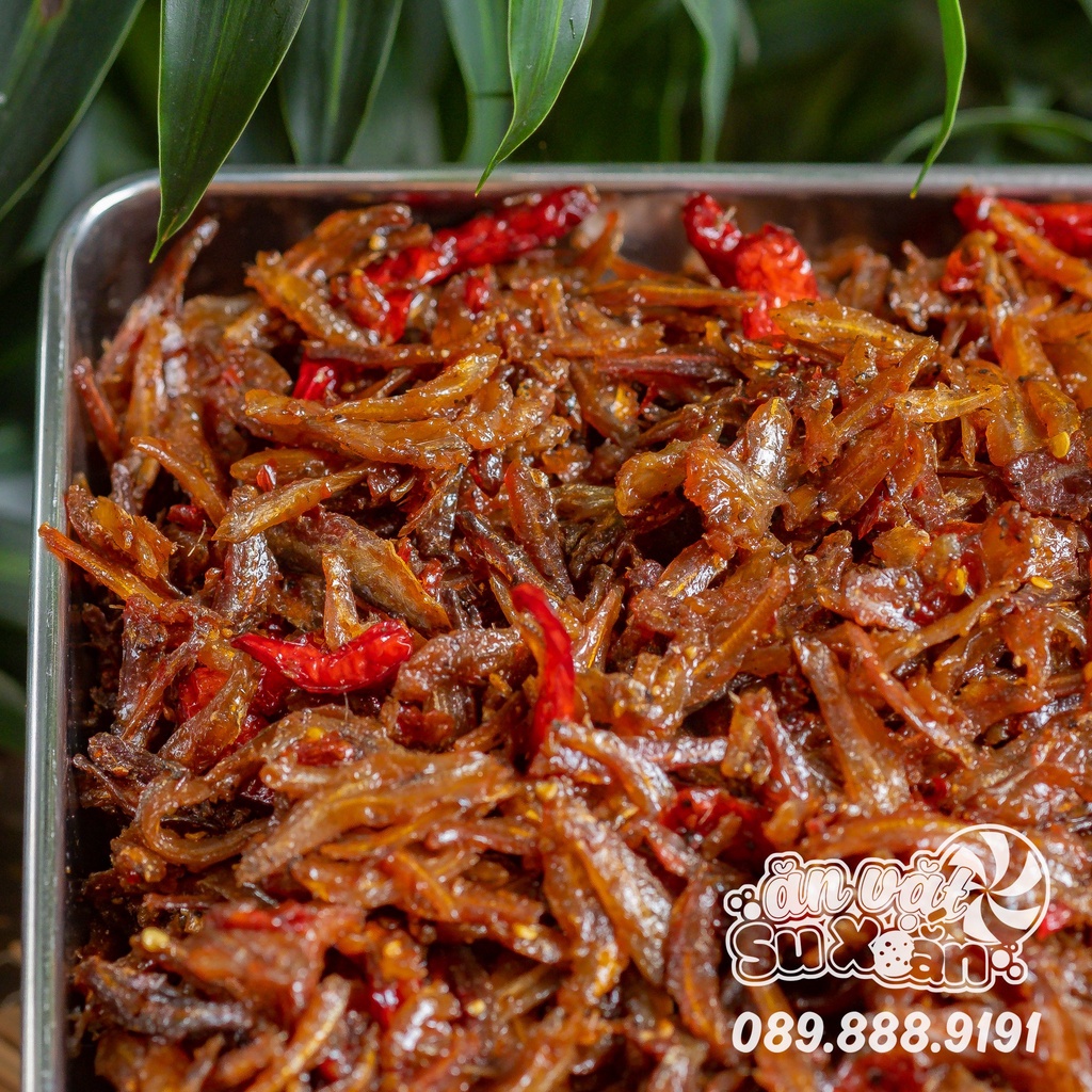 Cá cơm giòn cháy tỏi - rim tiêu tỏi ớt Ăn Vặt Su Xoắn