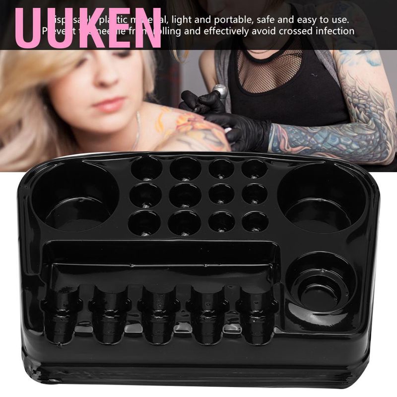 Uukendh [Hàng mới về] Set 12 khay tinh mực dùng một lần tiện lợi
