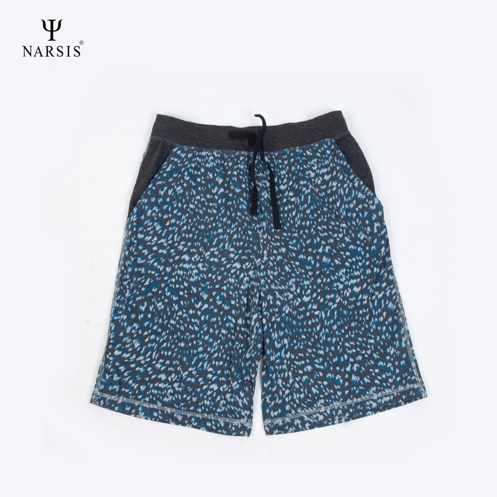 Quần shorts Nam Narsis QDN13001 màu xanh ghi, kiểu dáng thời trang