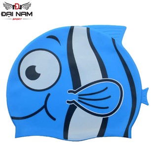 Mũ Bơi Trẻ Em Hình Cá Silicon Co Giãn,Mềm Mại Thoải Mái Đại Nam Sport