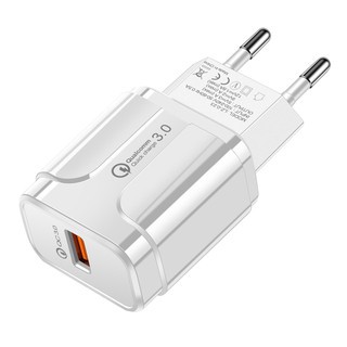 Củ Sạc Nhanh Quick Charge QC 3.0 (1 Đầu USB) Dùng Cho Thiết Bị Iphone/ Samsung/ Android