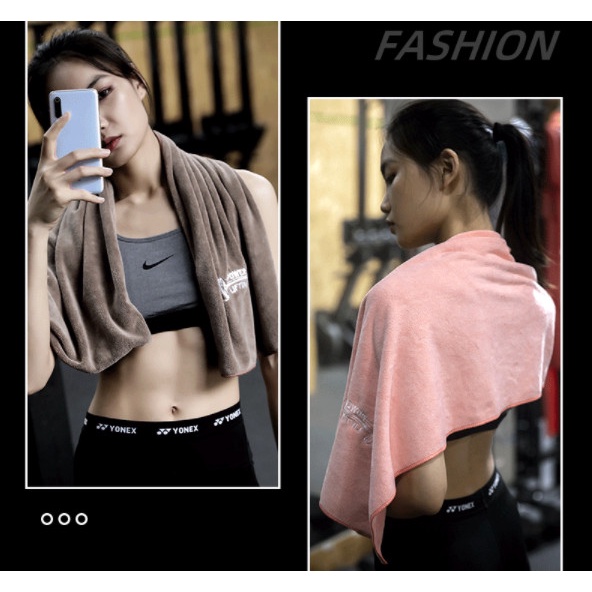 Khăn tập GYM cao cấp chữ FIT bản lớn (42x95cm) cực thấm hút mồ hôi và mềm mại.