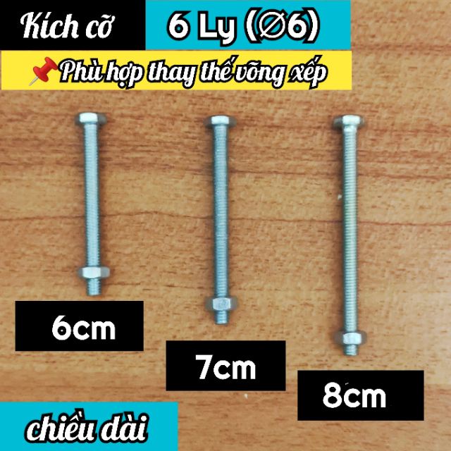 Bu lông (bulong) - tán - ốc - vít bắt võng / thay thế khi bị hỏng (gãy ...