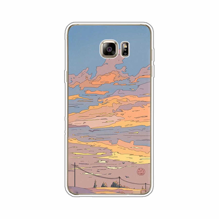 Ốp Điện Thoại TPU Dẻo In Họa Tiết Độc Đáo Thời Trang Cho Samsung Galaxy note 4 5 8