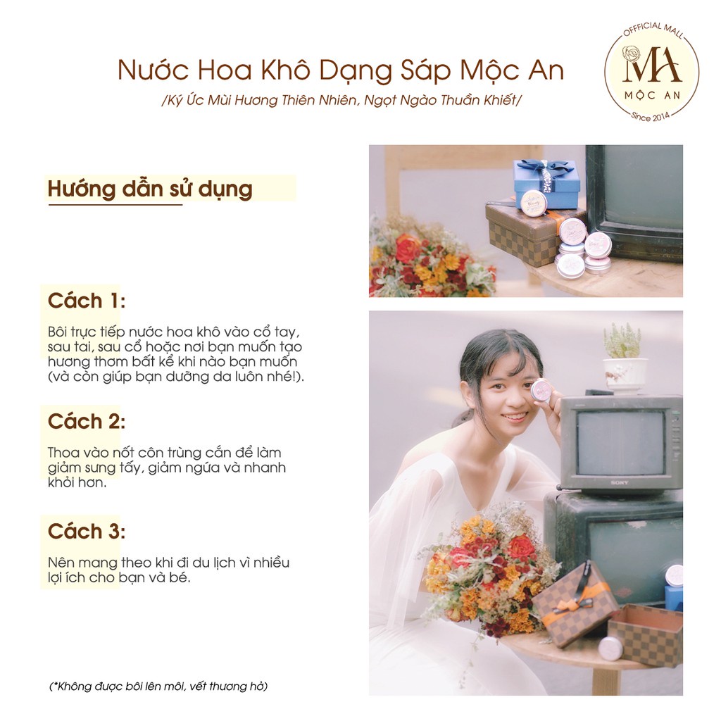 Mô tả Nước Hoa Khô Dạng Sáp Mộc An- Ký Ức Mùi Hương Thiên Nhiên, Ngọt Ngào Thuần Khiết 15g - 6