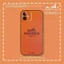 Ốp điện thoại in hình Hermes màu cam cho Iphone 11PMax 11 7 8 plus X Xs Xr Xs Max Se 12 12pro 12ProMax 13 13Pro 13Promax