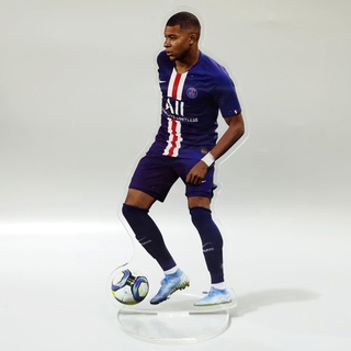 GC9 World Cup Ngôi Sao Bóng Đá Ronaldo Beckham Messi Mbappé Haaland Nhân Vật Hành Động Acrylic Mô Hình Đồ Chơi Bàn Đứng Nhà De