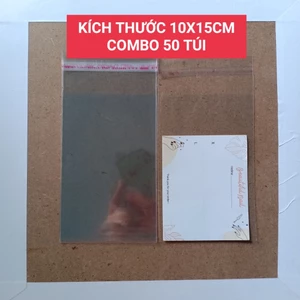 50 Túi OPP dán miệng - Túi OPP băng keo