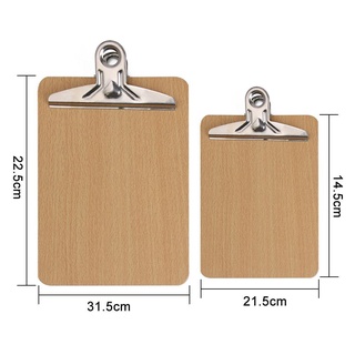 [COD] NEATDWELL 1PC Clipboard Đồ dùng văn phòng kinh doanh Kẹp hồ sơ bằng gỗ đa chức năng