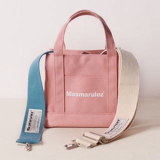 Túi tote cotton mini Masmarulez Hàn Quốc / Đen / Hồng / Xanh Lá / Xám Dây Đeo Bản Rộng Có Thể Tháo Rời (15 Màu) - Ngà, Đen, Xanh Lá, Xám, Xanh Lá, Tùy Chỉnh