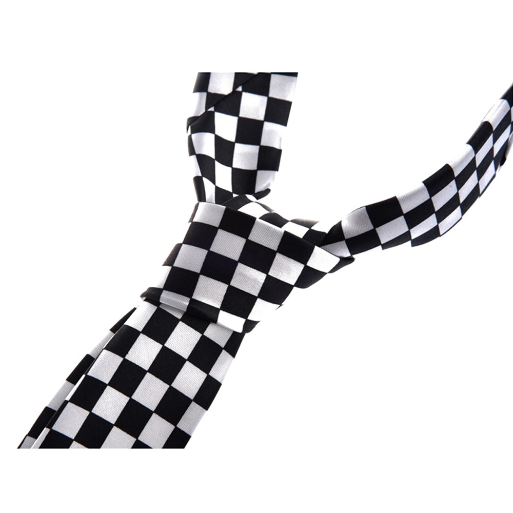 Cà Vạt Caro Trắng Đen Thời Trang Lịch Lãm Cho Nam