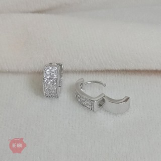 Bông tai trái tim nạm đá nhân tao - BH529