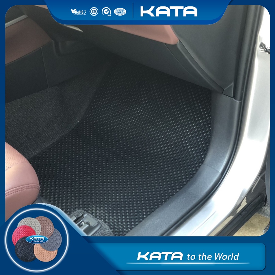 Thảm lót ô tô KATA cho xe Toyota Corolla Cross (2020 - 2025) - Khít với sàn, Chống trơn, Không mùi, Không ẩm mốc