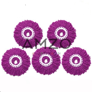 AMZO_COMBO 4 BÔNG LAU NHÀ TRÒN 360 THAY THẾ MỌI LOẠI CÂY HIỆN NAY - SỢI BÔNG COTTON THẤM HÚT TỐT