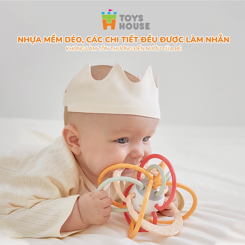 Mô tả Gặm nướu cho bé, lục lạc cầm tay cho bé giảm ngứa nướu và luyện vận động tinh manhattan ToysHouse 822-86 - 3